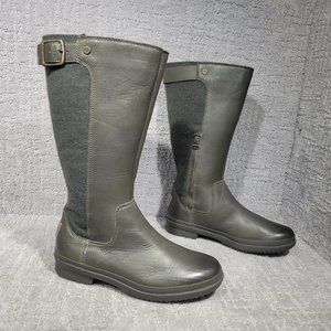 UGG Australia Pure Womens Size 6 Gray Leather Knee Hight Snow Boots 1017387 NEW